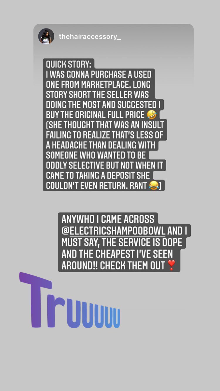 Stylist testimonial in her suite